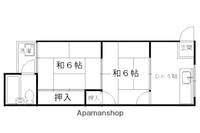 御陵ハイツ11の間取り