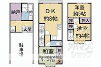 京都府京都市北区上賀茂中ノ坂町(一戸建)の賃貸物件戸建ての間取り