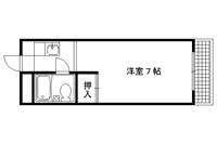 ヴィラ鴨川203の間取り