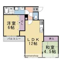 ランブラス南長岡京303の間取り