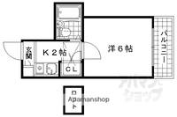 シネマ御陵103の間取り