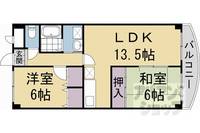 ベネッセ桂川502の間取り