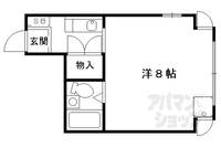 メゾンドカプチーノ物集女503の間取り