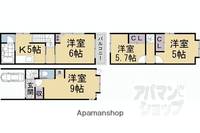 京都府京都市西京区下津林北浦町(一戸建)の賃貸物件戸建ての間取り