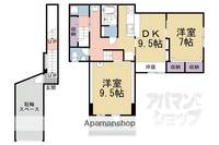 西野山百々町貸家戸建の間取り