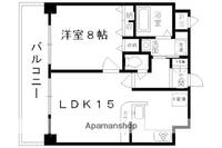 京都府京都市下京区本塩竈町の賃貸マンションの間取り