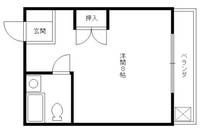 リバーサイド四ノ宮102の間取り