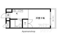 パラドール円町208の間取り