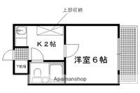 北白川ロイヤルパレス104の間取り