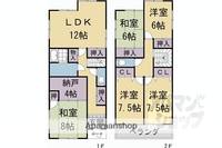 京都府京都市北区北野西白梅町(一戸建)の賃貸物件戸建ての間取り