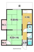 中林荘2号室の間取り