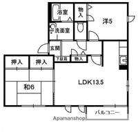 フローレ木津B201の間取り