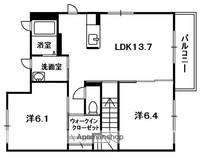 シャーメゾン相楽A棟203の間取り