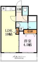 グランブルー宇治1-Aの間取り