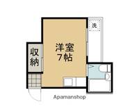 京都府京都市左京区岩倉中大鷺町の賃貸マンションの間取り