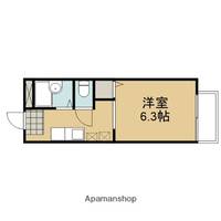 京都府京都市北区小山下総町の賃貸アパートの間取り