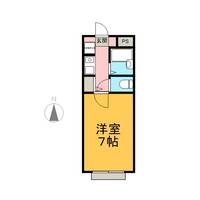 京都府京都市左京区岩倉三宅町の賃貸マンションの間取り