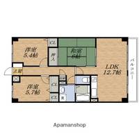 大阪府吹田市江坂町4丁目の賃貸マンションの間取り