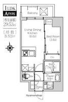 大阪府大阪市浪速区幸町2丁目の賃貸マンションの間取り