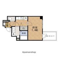 大阪府大阪市中央区谷町6丁目の賃貸マンションの間取り