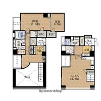 大阪府大阪市中央区東心斎橋1丁目の賃貸マンションの間取り