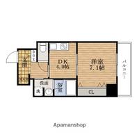 大阪府大阪市中央区中寺2丁目の賃貸マンションの間取り