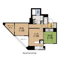 大阪府大阪市中央区日本橋2丁目の賃貸マンションの間取り