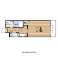 大阪府大阪市浪速区稲荷1丁目の賃貸マンションの間取り
