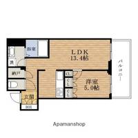 大阪府大阪市中央区南本町1丁目の賃貸マンションの間取り