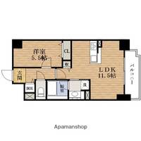 大阪府大阪市天王寺区上本町5丁目の賃貸マンションの間取り
