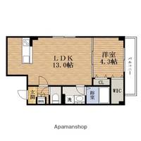 大阪府大阪市西区九条3丁目の賃貸アパートの間取り