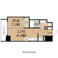 大阪府大阪市中央区博労町1丁目の賃貸マンションの間取り