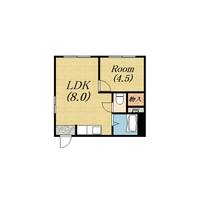 フラッグス肥後橋の間取り