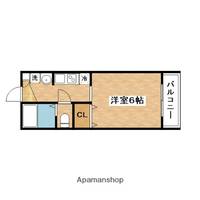大阪府吹田市円山町の賃貸マンションの間取り