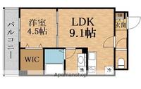 アルカンシェルコート緑橋の間取り