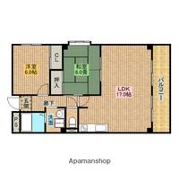 大阪府堺市北区蔵前町2丁の賃貸マンションの間取り