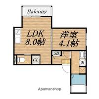 大阪府堺市西区浜寺元町3丁の賃貸アパートの間取り