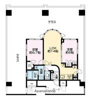 大阪府大阪市北区同心2丁目の賃貸マンションの間取り