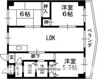 大阪府寝屋川市田井西町の賃貸マンションの間取り