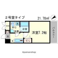 大阪府大阪市北区西天満3丁目の賃貸マンションの間取り