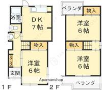 堀溝3丁目テラスハウスの間取り