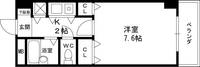 大阪府東大阪市長堂1丁目の賃貸マンションの間取り