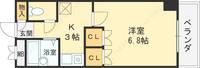 大阪府東大阪市長堂1丁目の賃貸マンションの間取り