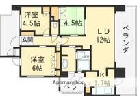 ラフィーナ花園1201の間取り