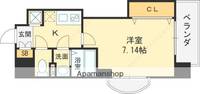 大阪府東大阪市足代新町の賃貸マンションの間取り