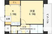 大阪府東大阪市横枕西の賃貸マンション806の間取り