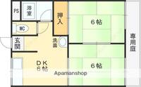 大阪府東大阪市吉松1丁目の賃貸アパート105の間取り