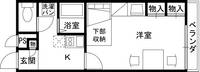 レオパレスさちAの間取り