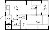 岩崎ハイツP1403の間取り