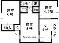 朝風マンション1番館206の間取り